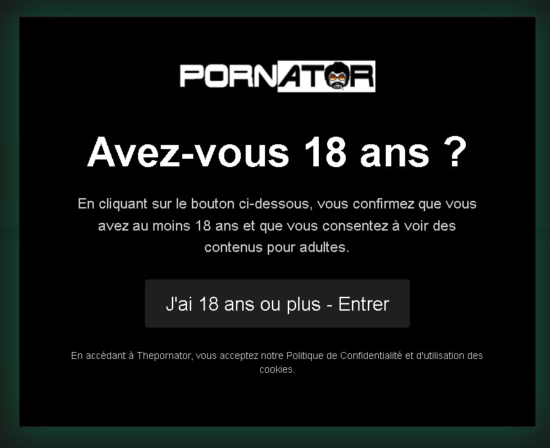 Popunder sur le disclaimer