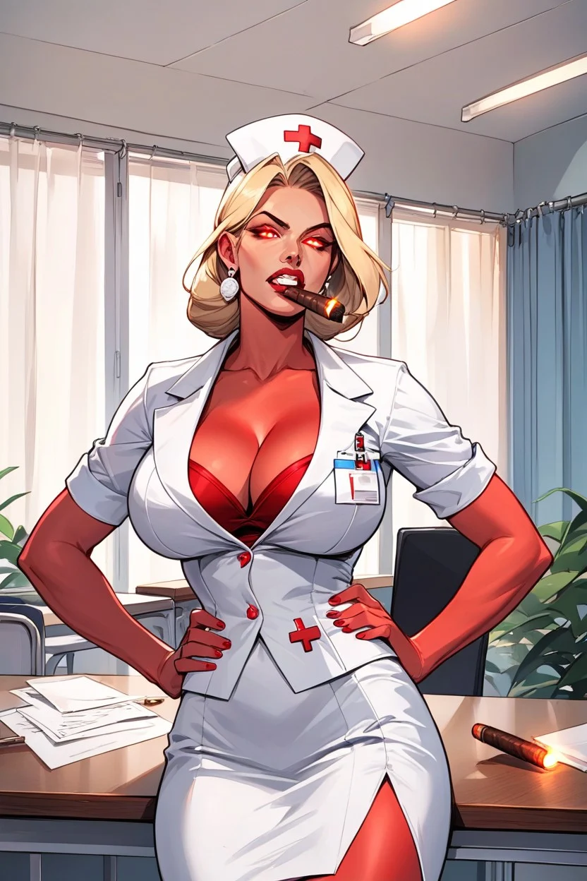The head nurse is the head - AI Porn pics