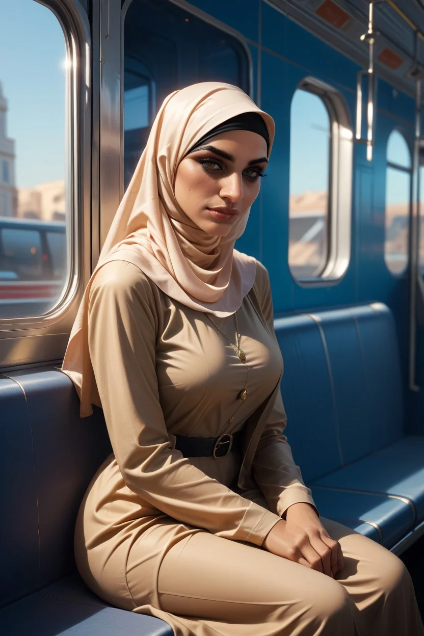 Rencontre d'une femme en hijab dans un train-685e28c90b05fcbe5174ed91