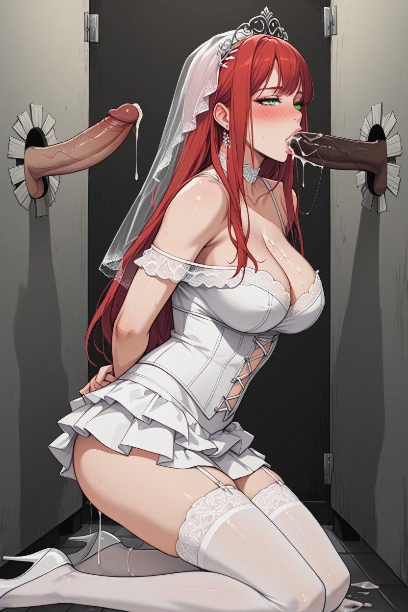She ended her marriage in a glory hole - AI Porn pics