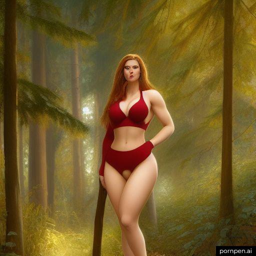 Envie de randonnée en forêt - Images porno IA