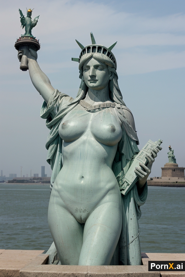 La statue de la liberty est une chaudasse - Images porno IA