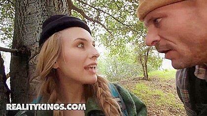 Horny Angel Youngs Flashes Fellow Hiker Scott & Begs Him To Drill Her Tight Ass