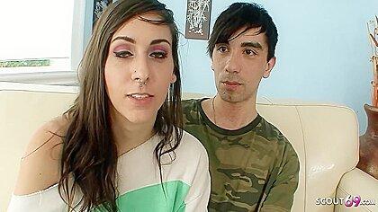 Real Teen 18+ Couple 18 Pickup And Seduce To First Anal Sex For Her At Casting