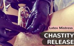 Pegging my chastity slave