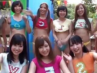 ELITE SEX CAMP - Japanese outdoor group sex orgy with young babes