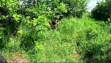 Outdoor Deepthroat, Rough Facefucking and Cum All Over My Downjacket