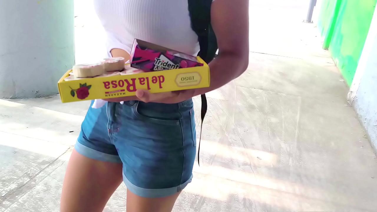 Young street vendor agrees to have sex with a stranger in exchange for money – Hidden camera